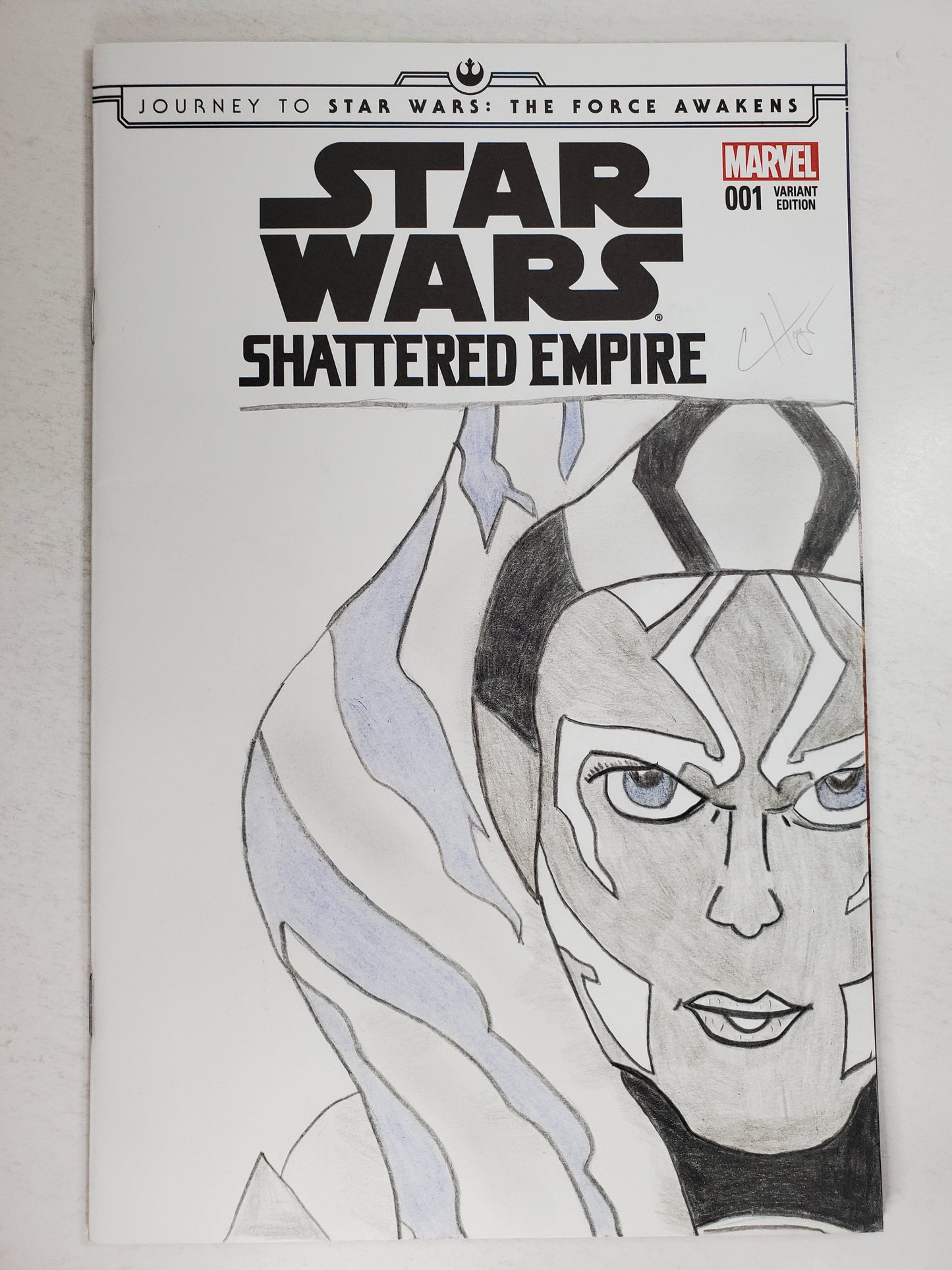 Marvel Star Wars Shattered Empire Vol 1 #1 Blank Hays Sketch