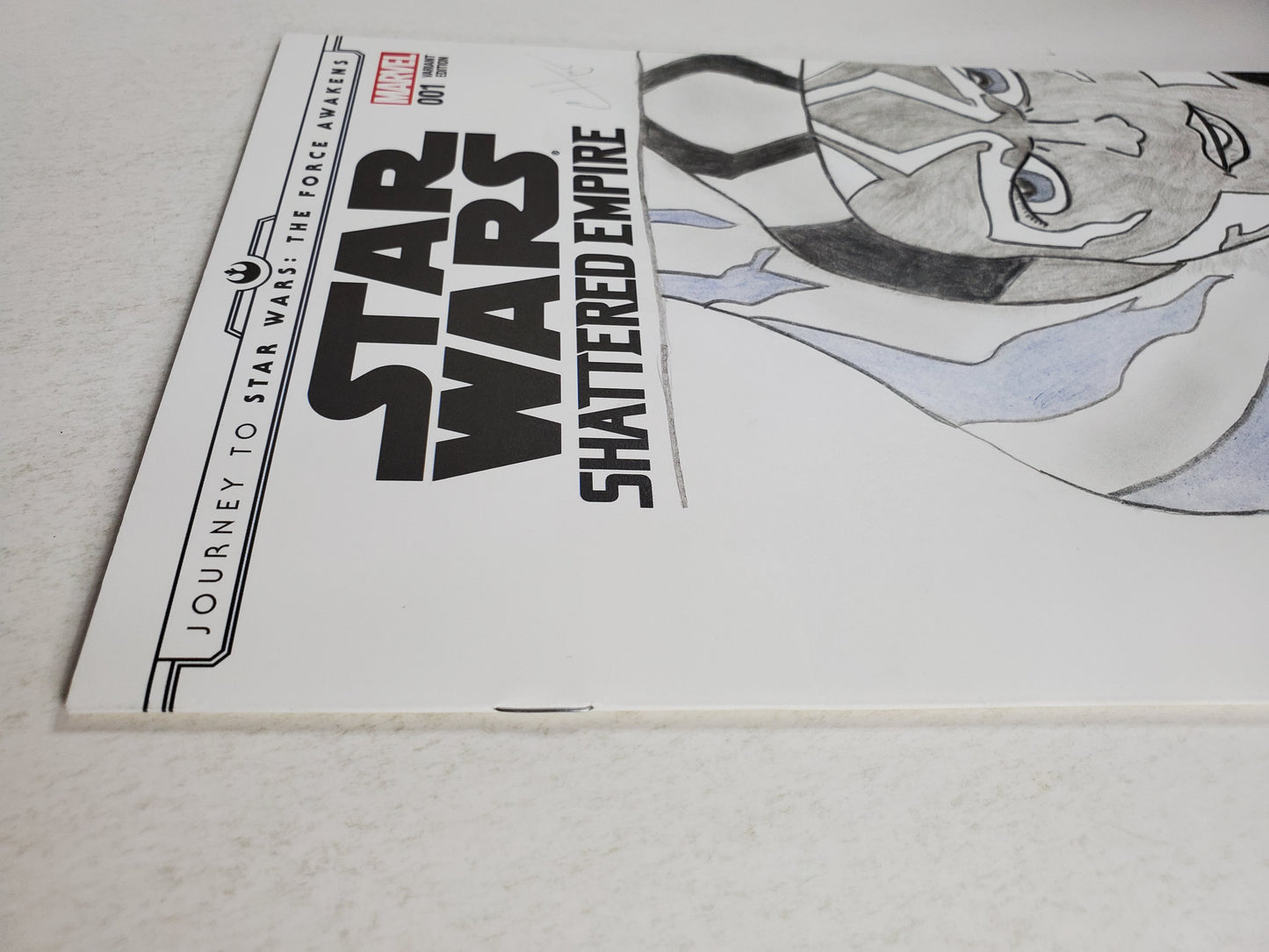 Marvel Star Wars Shattered Empire Vol 1 #1 Blank Hays Sketch