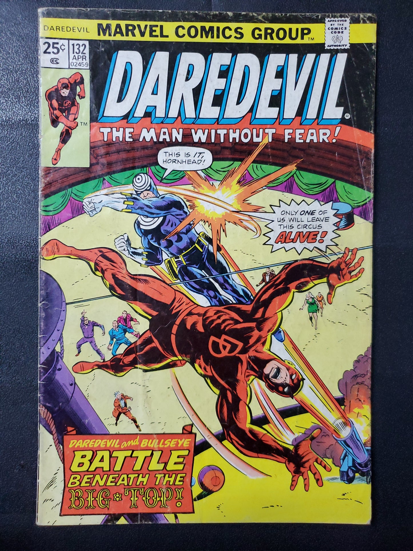 Daredevil 132 Apr Daredevil and Bullseye Battle