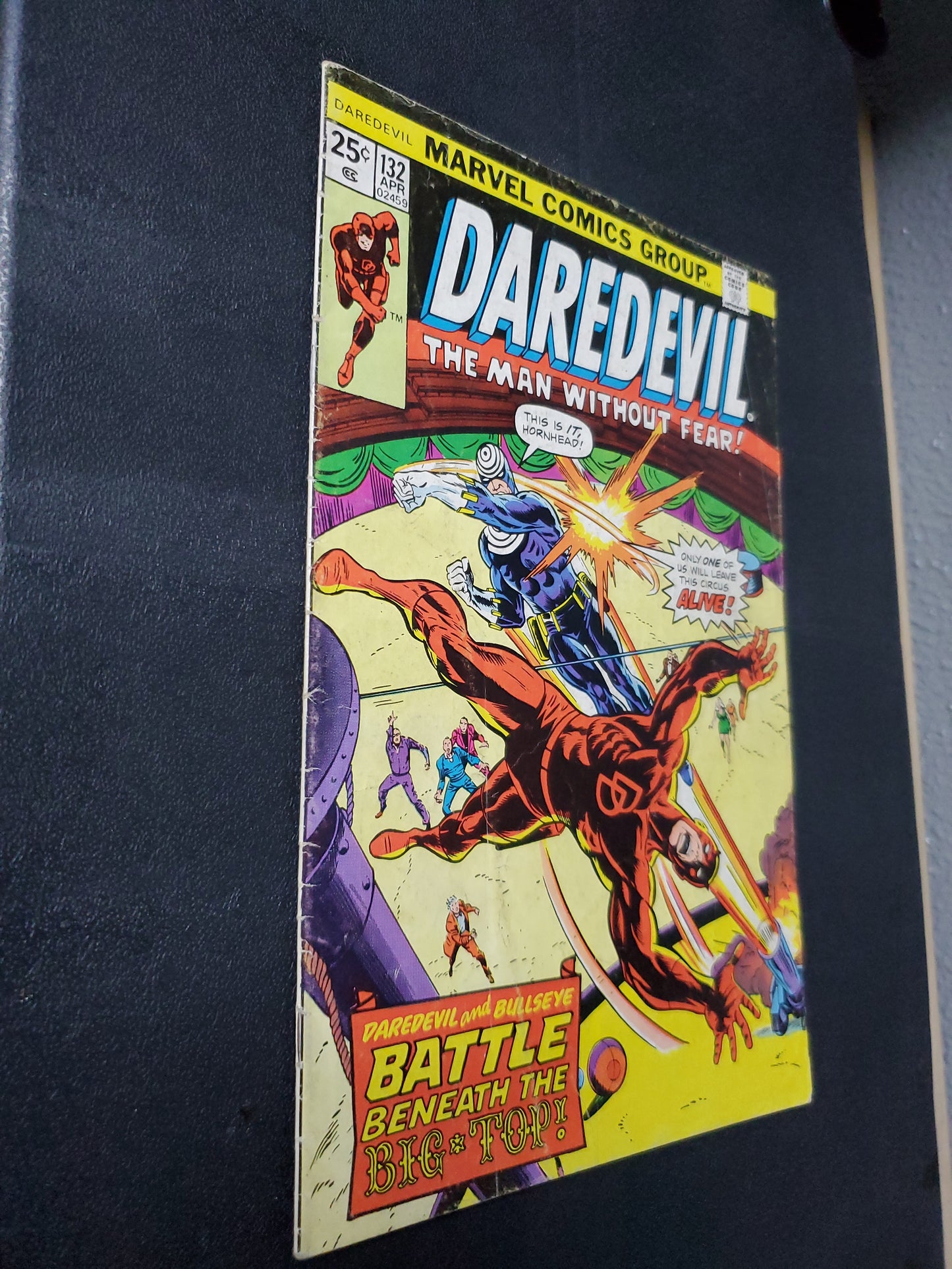 Daredevil 132 Apr Daredevil and Bullseye Battle