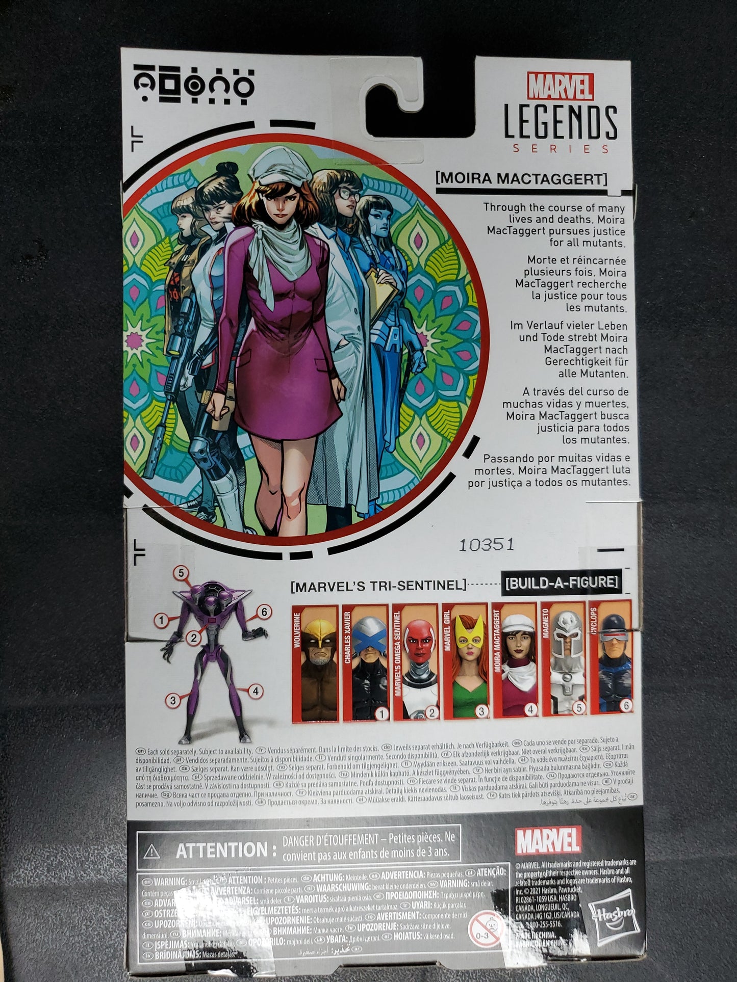 MARVEL LEGENDS: MOIRA MACTAGGERT X-Men Build A Figure Tri-Sentinel