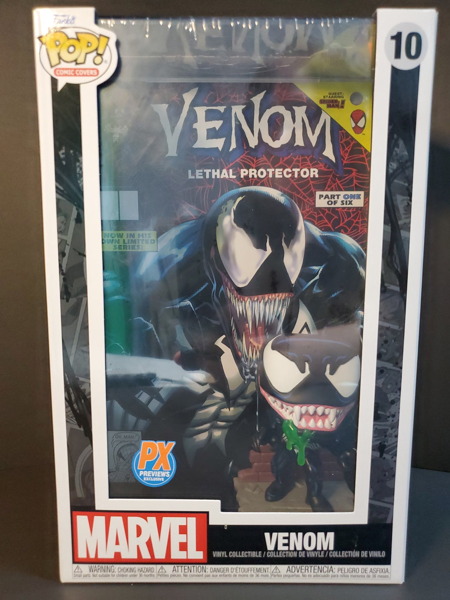 Marvel Venom 10 Lethal Protector Funko Pop Comic Cover PX Previews Exclusive