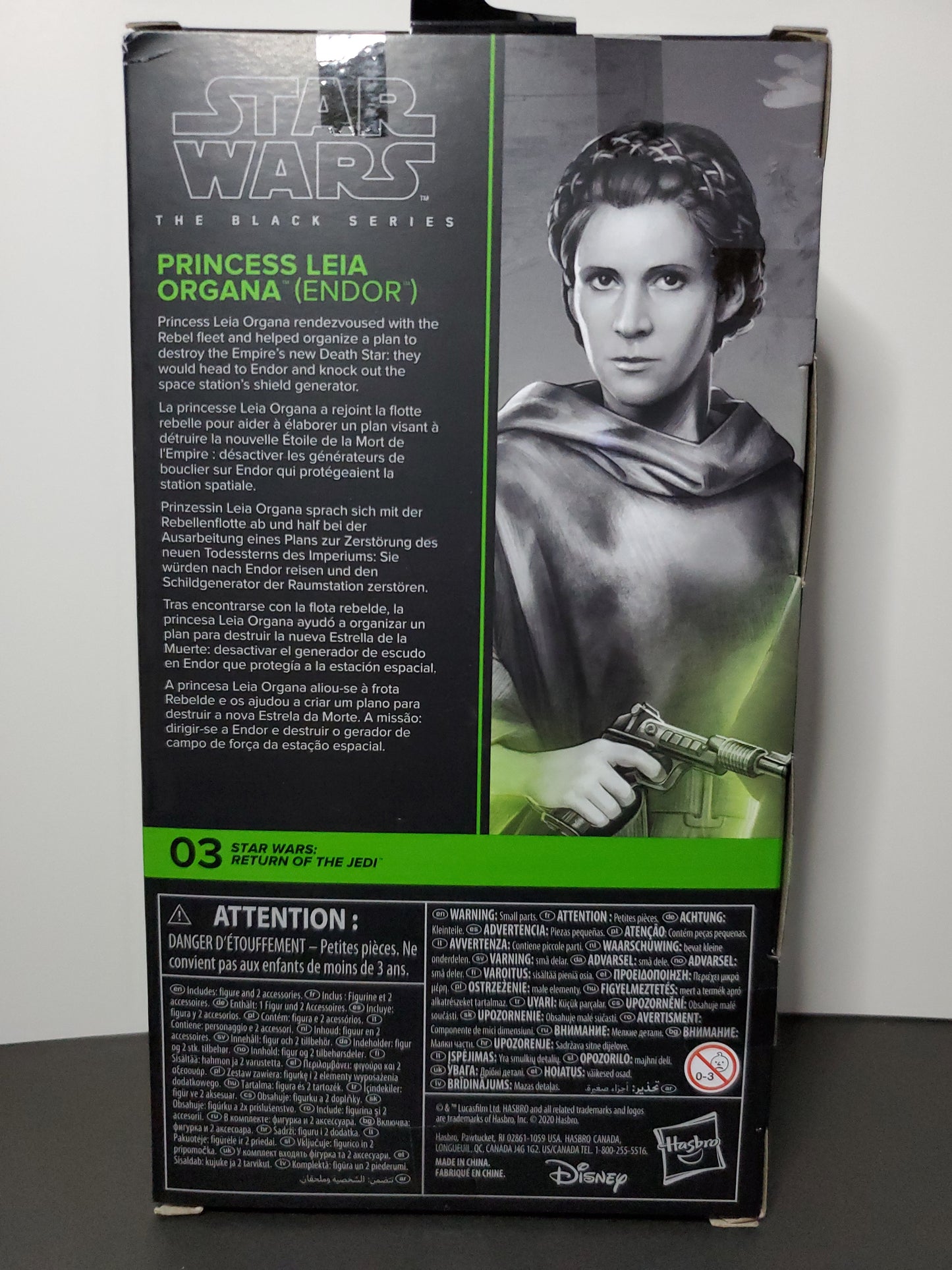 STAR WARS The Black Series PRINCESS LEIA ORGANA (ENDOR) Return of The Jedi 6" Scale Action Figure