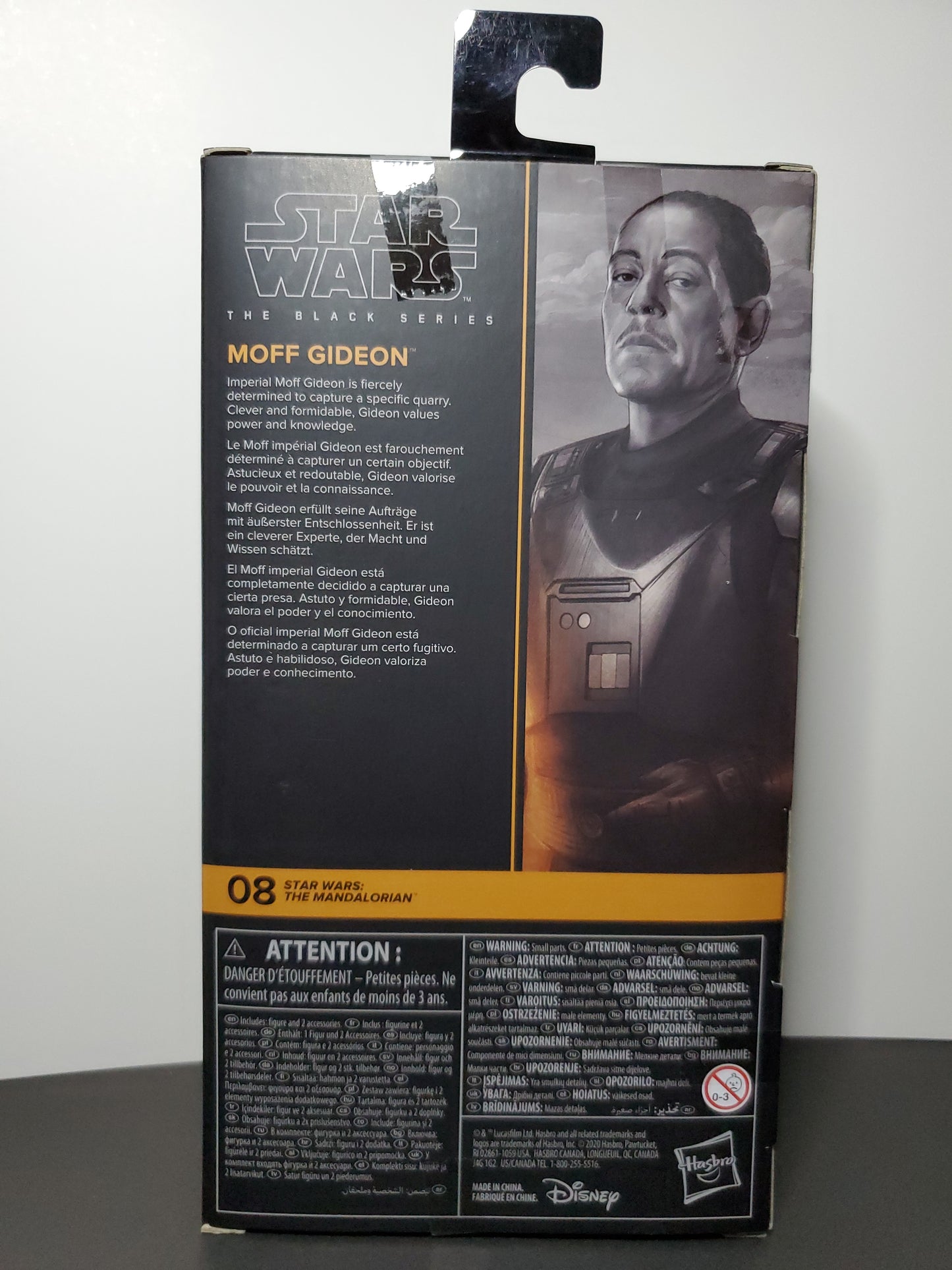STAR WARS BLACK SERIES MOFF GIDEON Mandalorian 6" Scale Action Figure