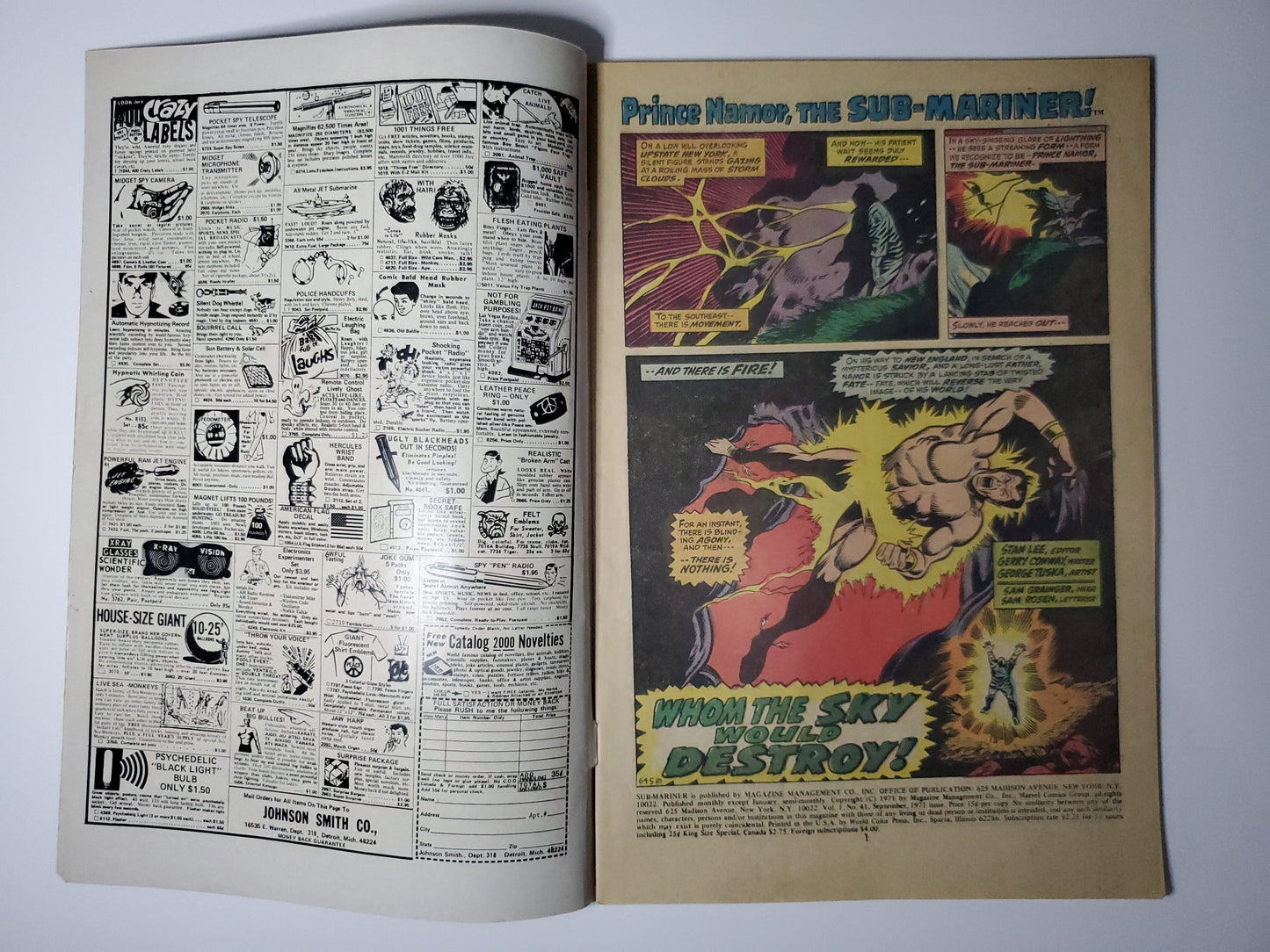 Marvel Sub-Mariner Vol 1 #41 DE