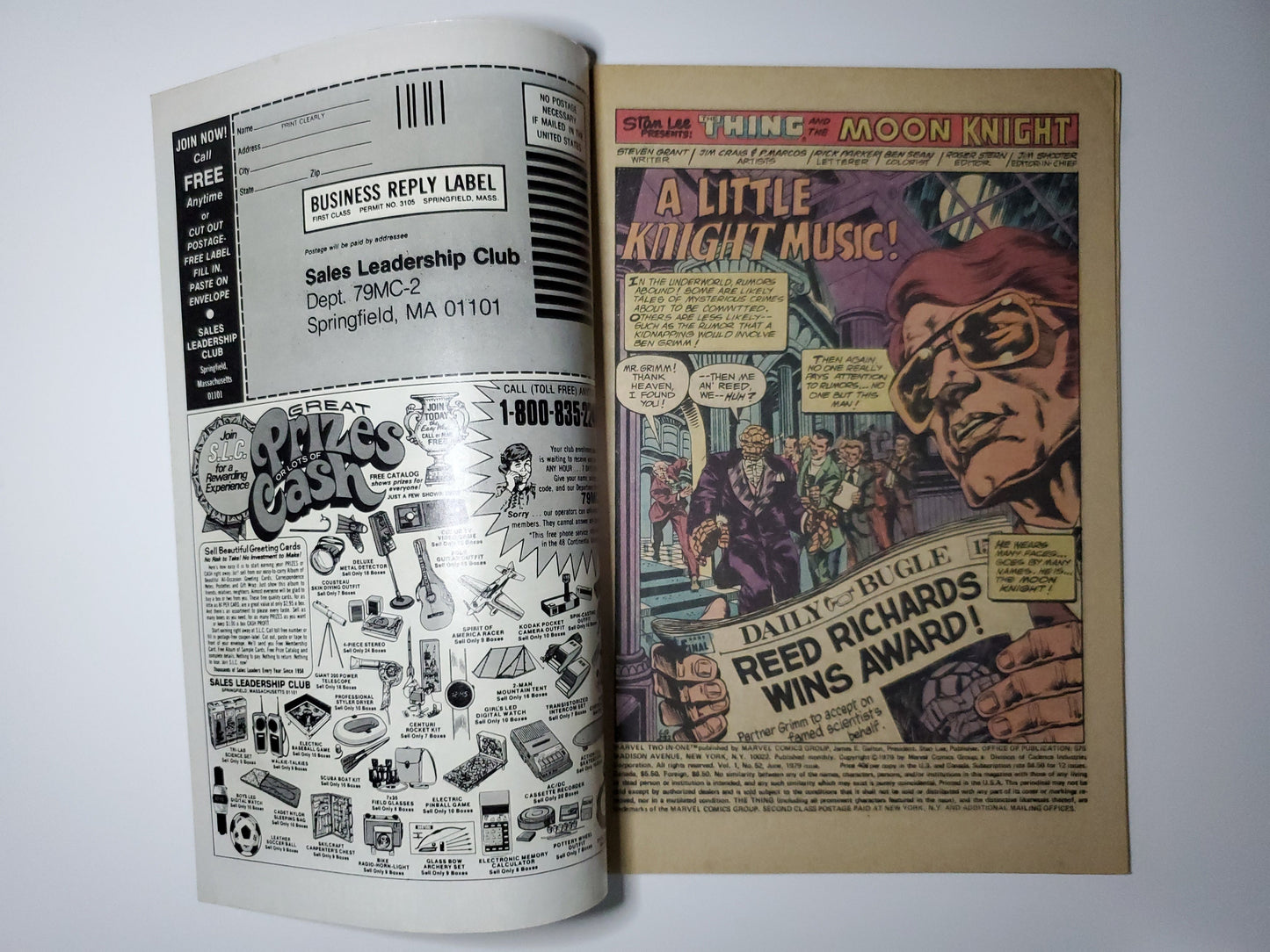 Marvel Two-In-One Vol 1 #52 Newsstand Key