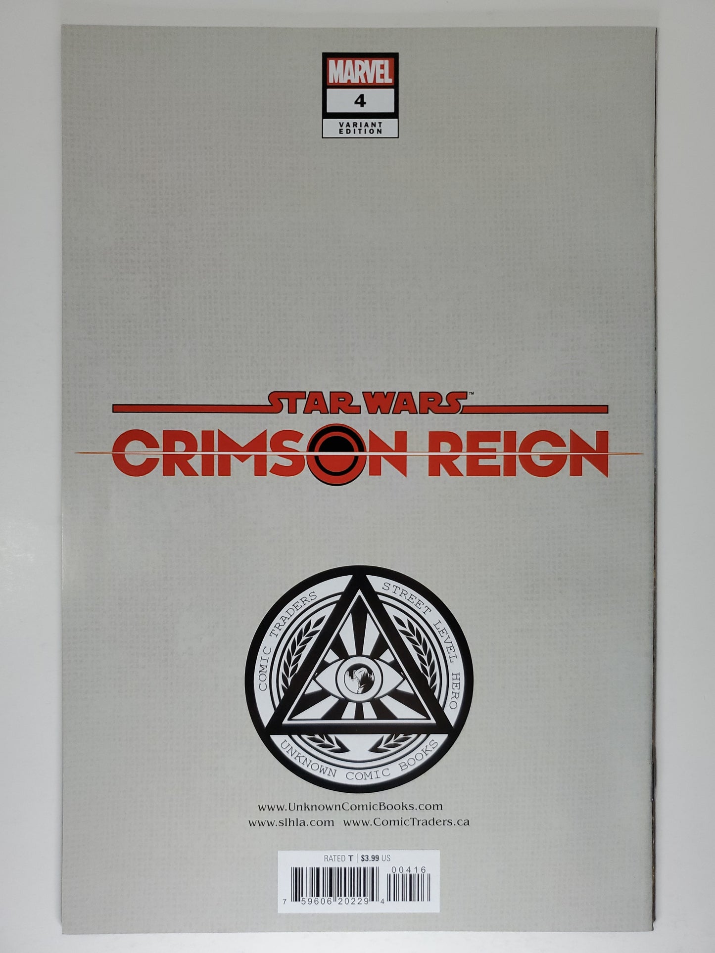 Marvel Star Wars Crimson Reign Vol 1 #4 Kirkham Exclusive Variant Signed