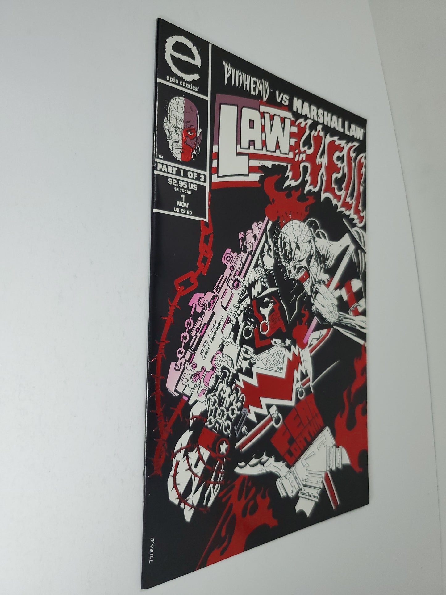 Epic Pinhead vs. Marshal Law #1-2 SET Law in Hell (1993) Red & Silver Foil