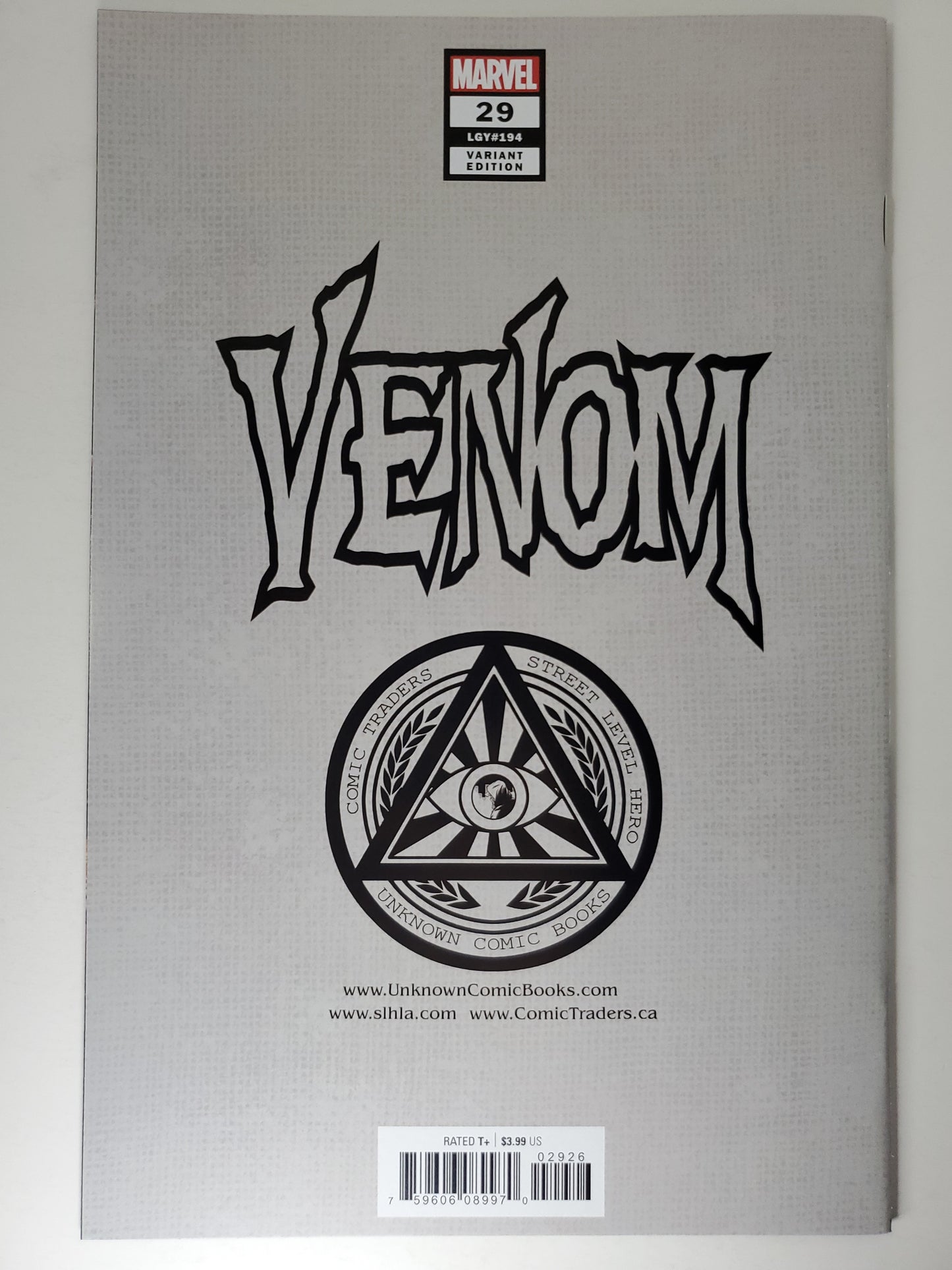 Marvel Venom Vol 4 #29 TYLER KIRKHAM SECRET TRADE VARIANT (101131)