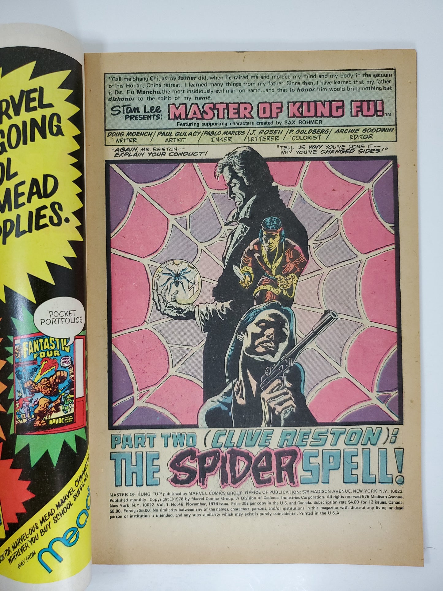 Marvel Hands of Shang-Chi Master of Kung Fu Vol 1 #46 Nov 02449