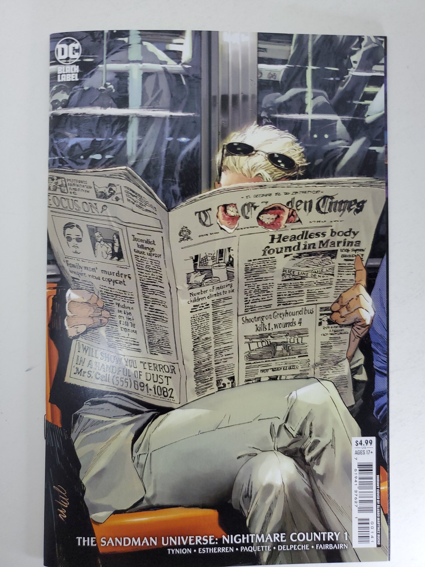 DC Sandman Universe Nightmare Country Vol 1 #1 Bueno Variant Key