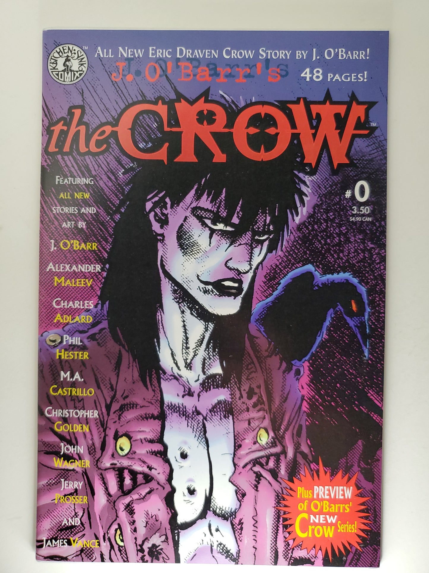 Kitchen Sink Crow #0 Barr (1998) DE Key