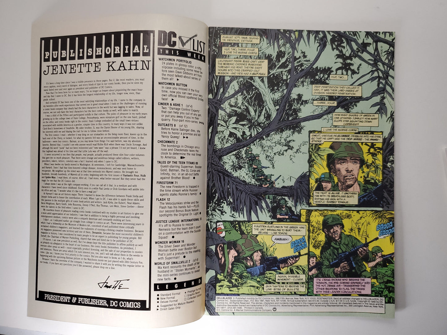 DC Hellblazer Vol 1 #5 (1988) DE