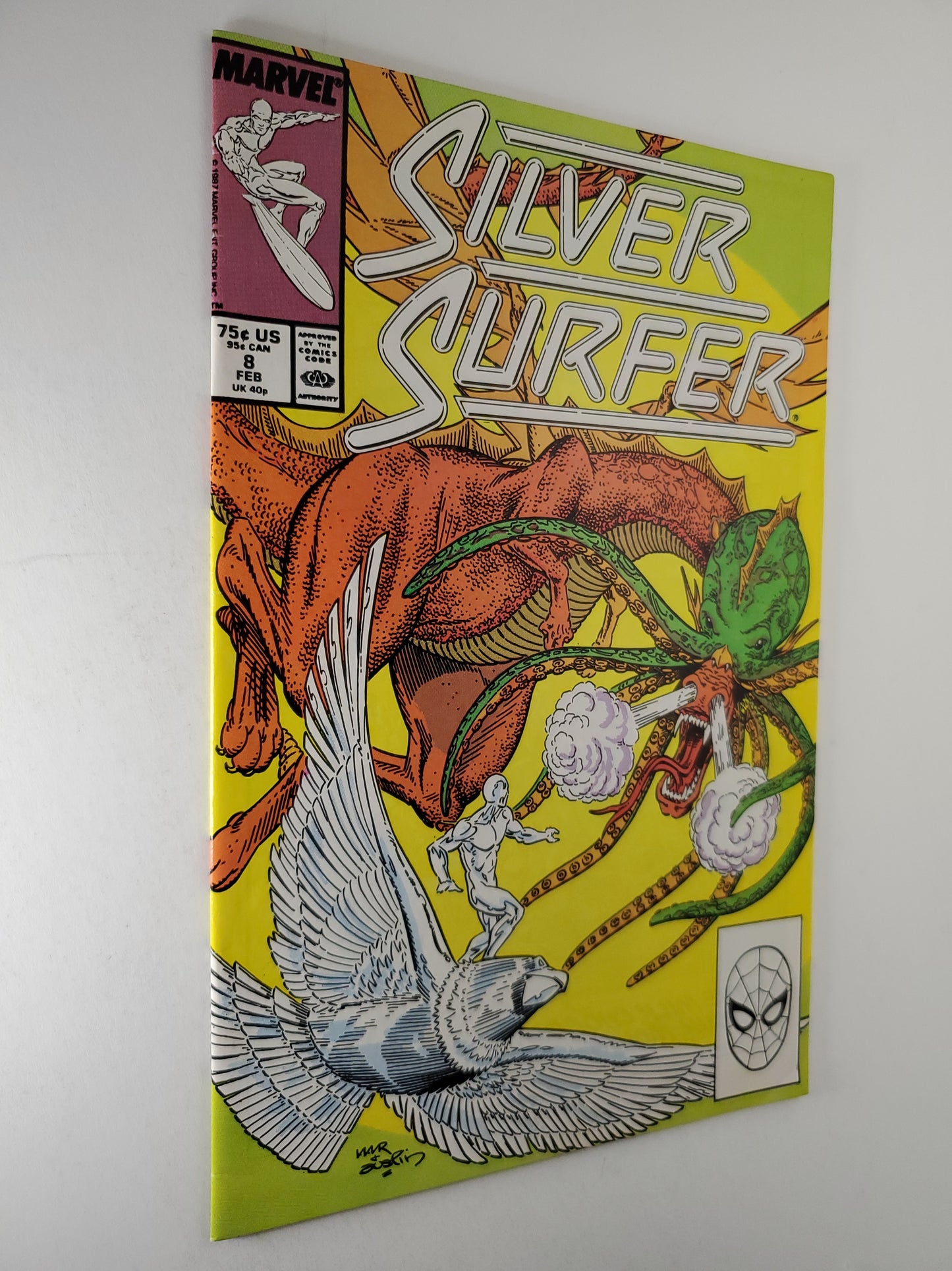 Marvel Silver Surfer #8 Feb 1987 2nd Series (101586)
