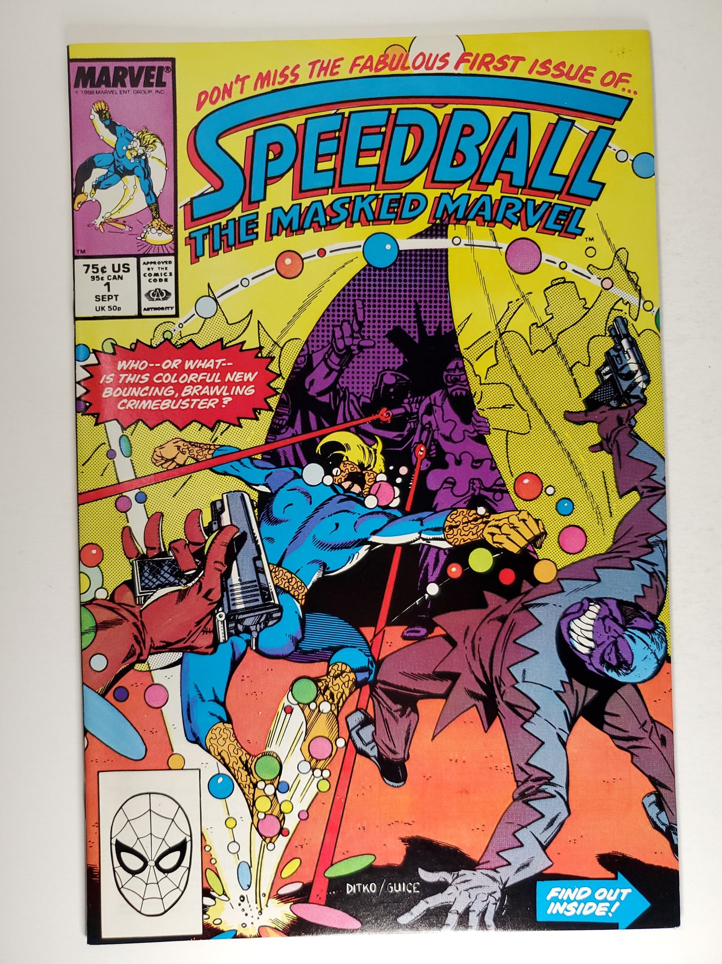 Marvel Speedball Vol 1 #1 Sept 1988