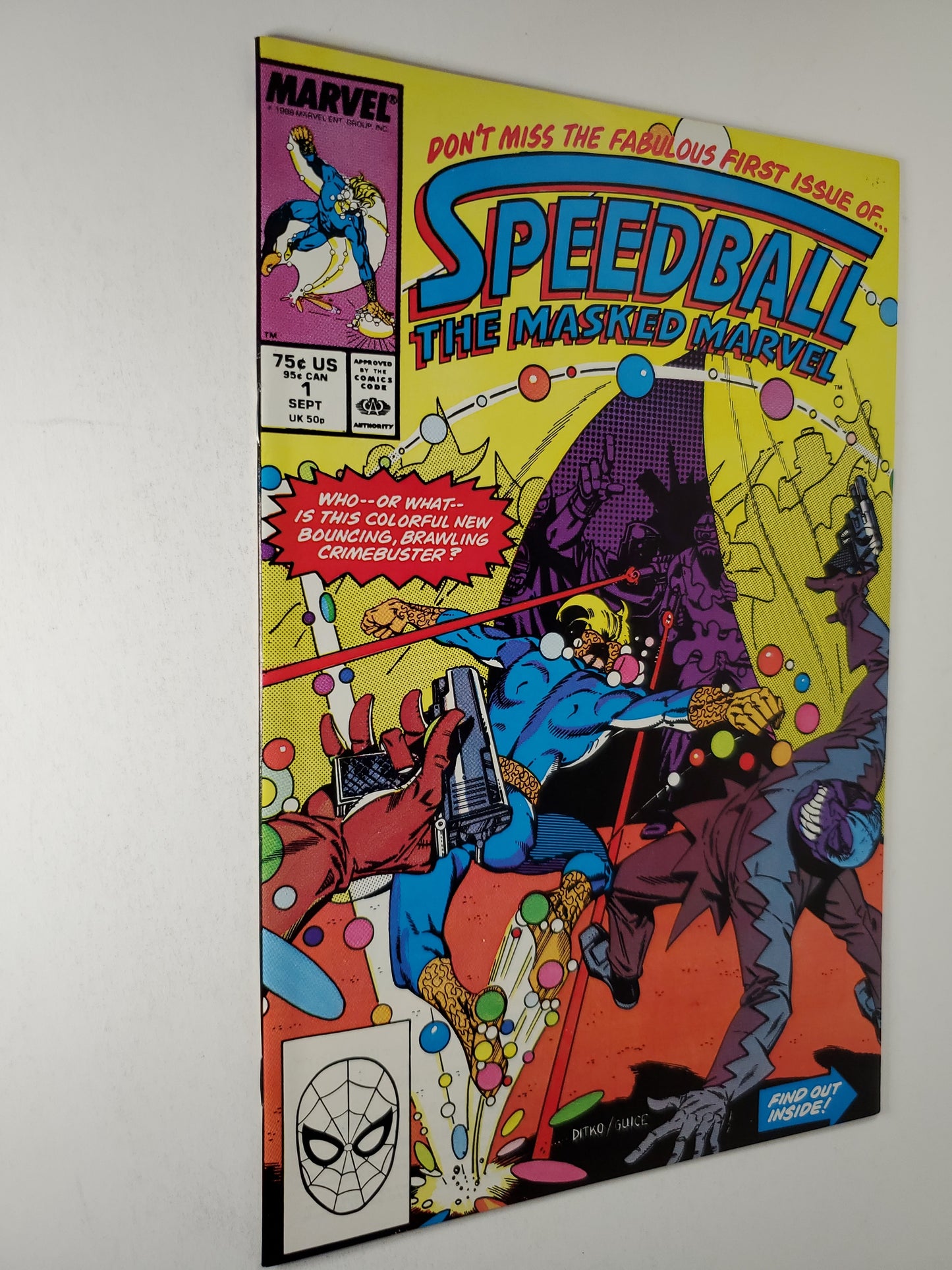 Marvel Speedball Vol 1 #1 Sept 1988