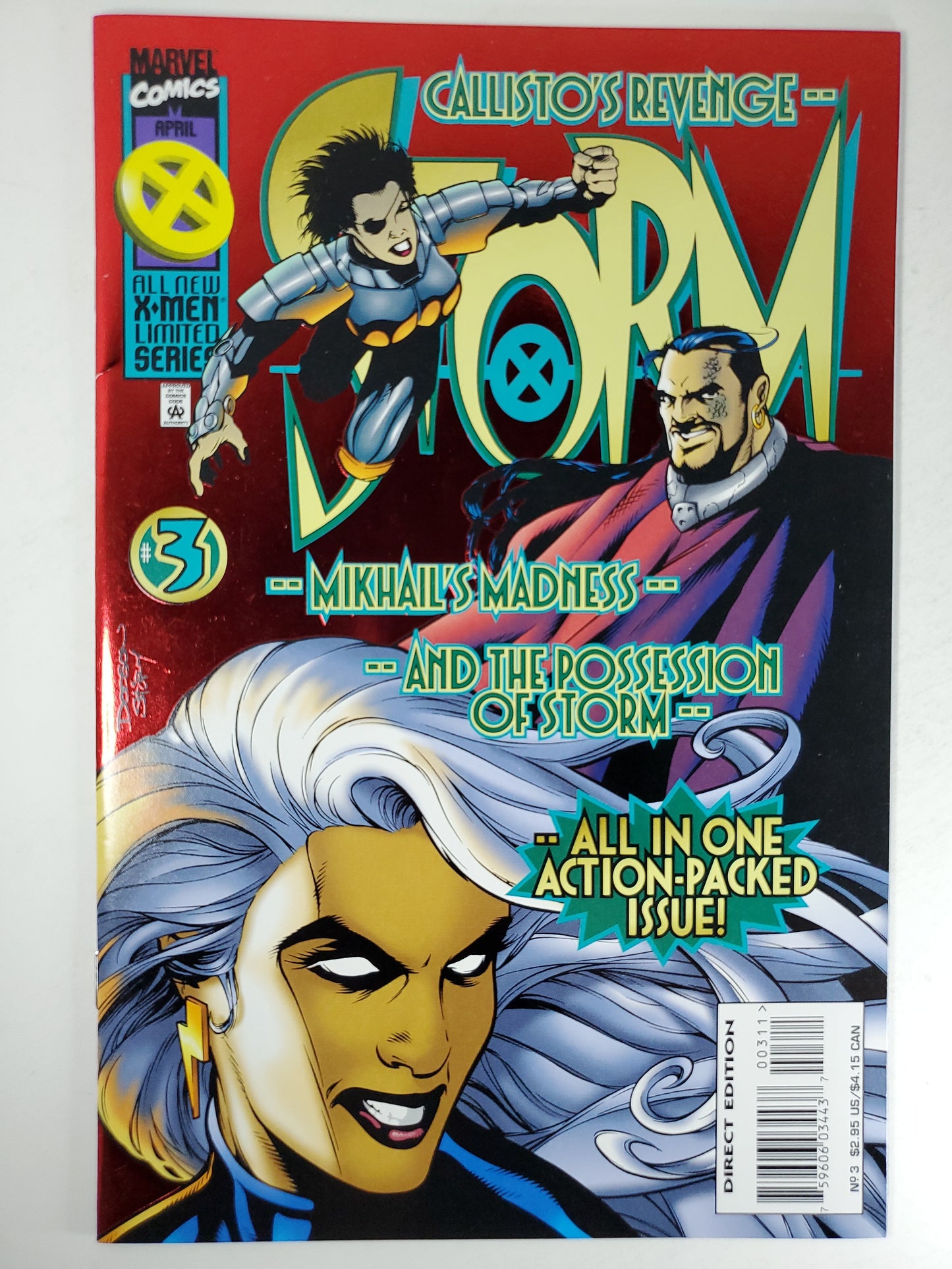 Marvel Storm Vol 1 #1-4 SET X-Men Limited Series FOIL (1996)