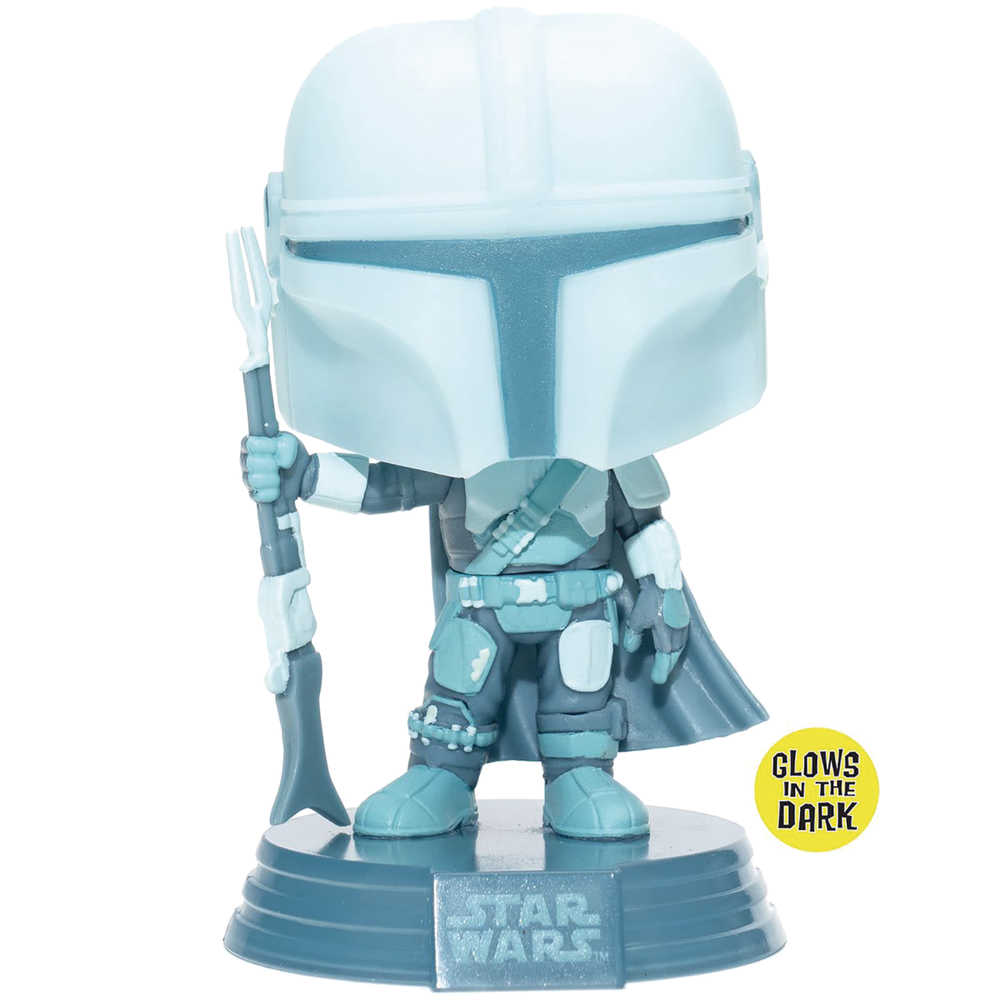 Pop Star Wars The Mandalorian Hologram Gitd Vinyl Figure