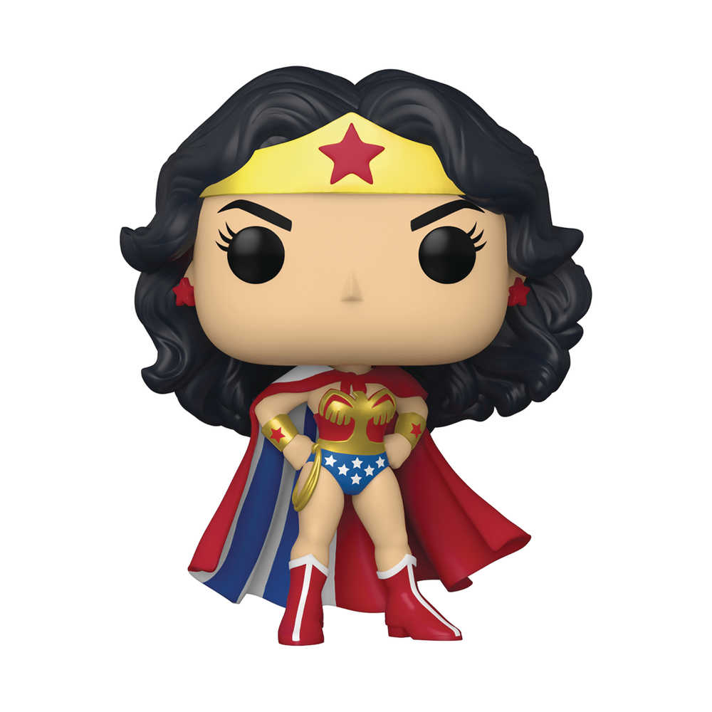 Pop Heros Wonder Woman 80th Classic with Cape Wonder Woman Figure