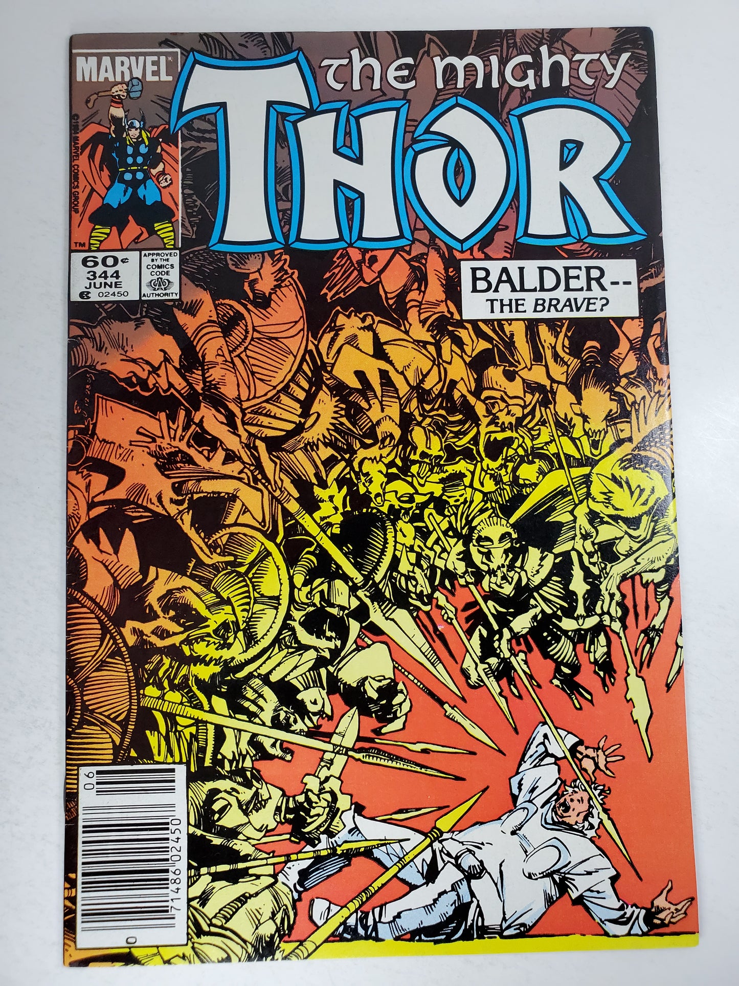 Marvel Thor Vol 1 #344 Newsstand Key