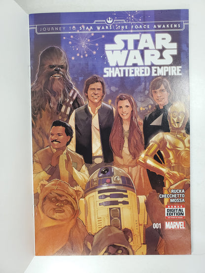 Marvel Star Wars Shattered Empire Vol 1 #1 Blank Hays Sketch