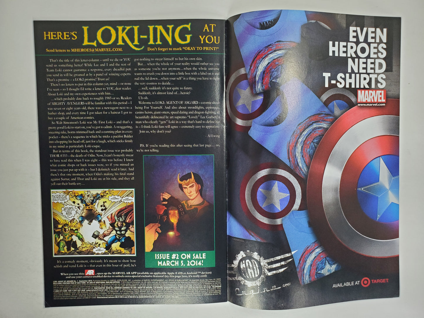 Marvel Loki Agent of Asgard #1 (3rd print) DE