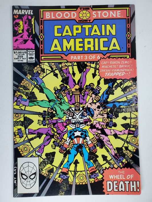 Marvel Captain America Vol 1 #359 DE Key