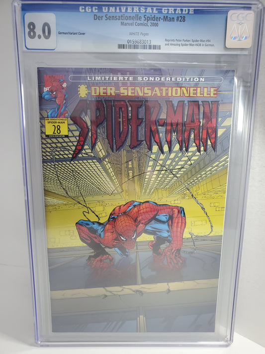 Marvel Der Sensationelle Spider-Man #28 Variant (German) CGC 8.0