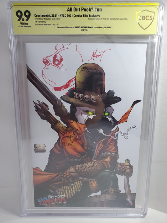 Counterpoint All Out Pooh? #nn NYCC Excl SIGNED & Sketch CBCS 9.9