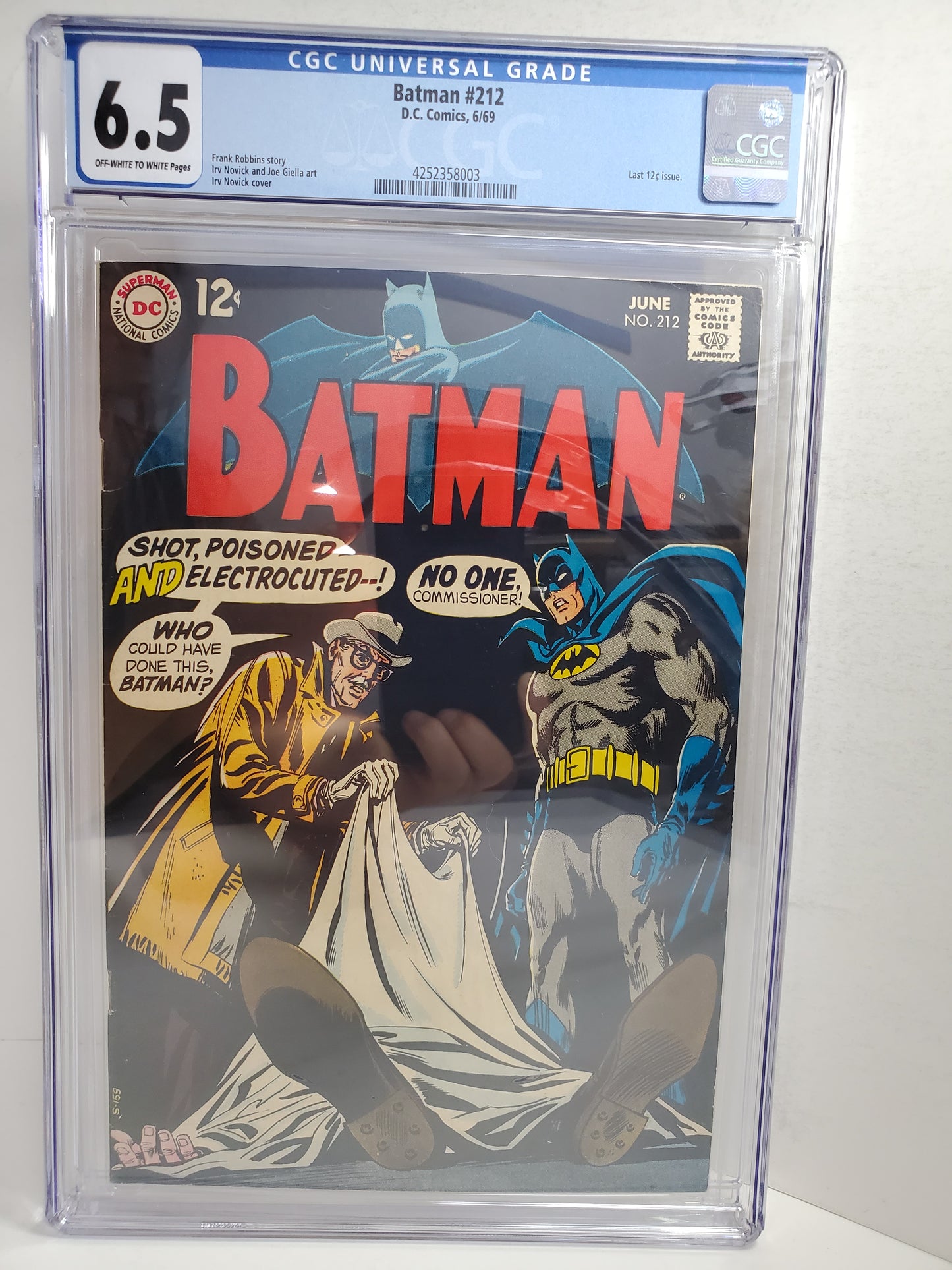 DC Batman Vol 1 #212 DE CGC 6.5