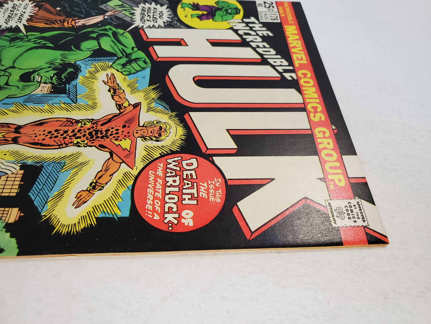 Marvel Hulk Vol 1 #178 DE Key