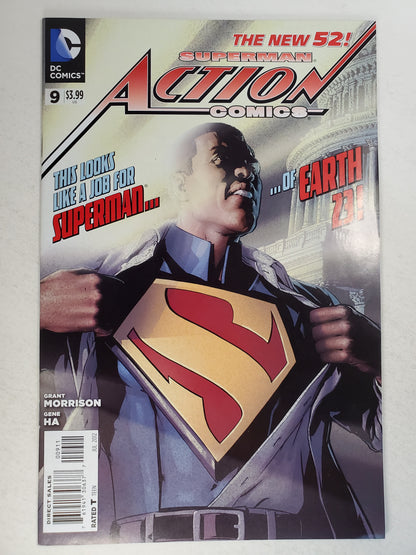 DC Action Comics Vol 2 #9 Superman New 52 DE Key