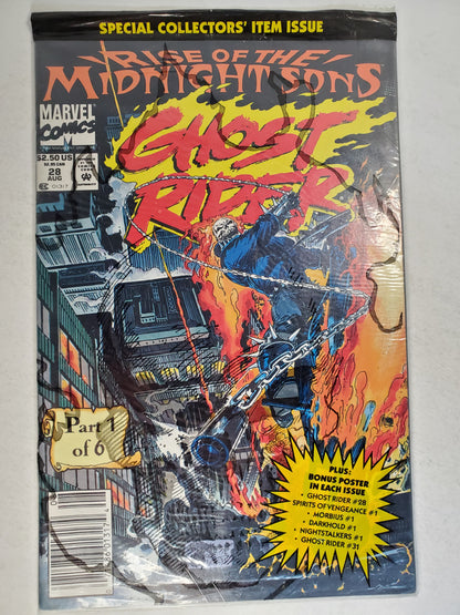 Marvel Ghost Rider Vol 3 #28 (102528) Polybag-Unopened Newsstand Key
