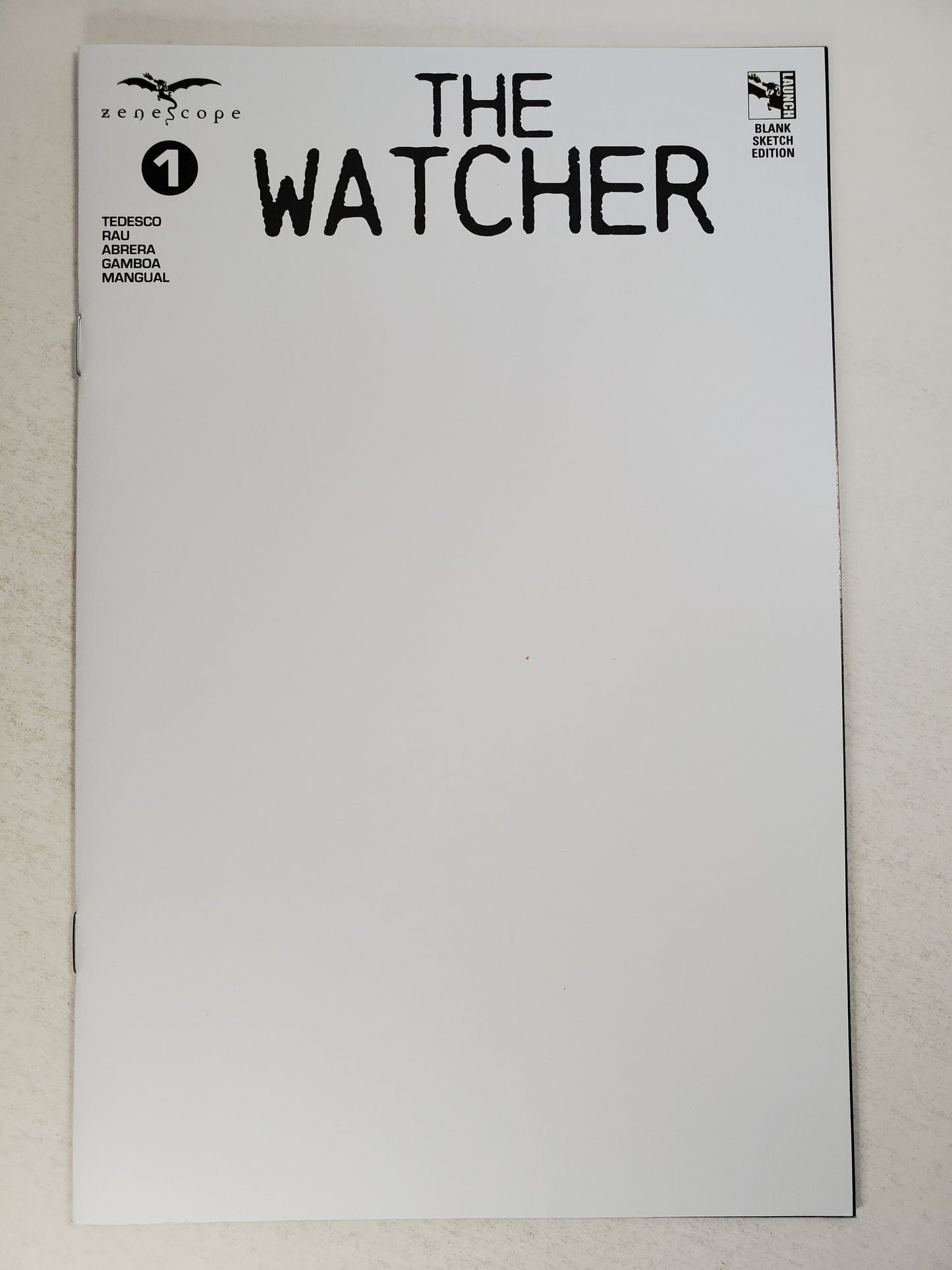 Zenescope The Watcher Vol 1 #1 Blank Sketch Ed DE