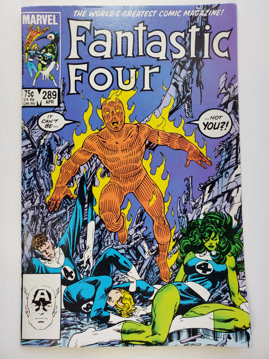 Marvel Fantastic Four Vol 1 #289 DE Key VG