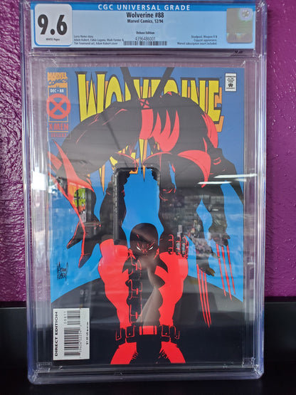 Marvel Wolverine Vol 2 #88 DE CGC 9.6 SLAB
