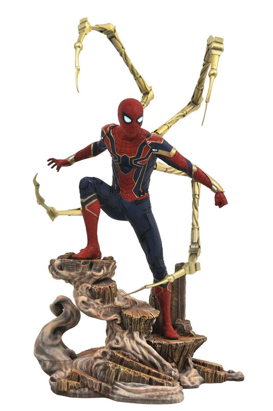 MARVEL GALLERY AVENGERS 3 IRON SPIDER-MAN 9" PVC DIORAMA TOY FIGURE STATUE