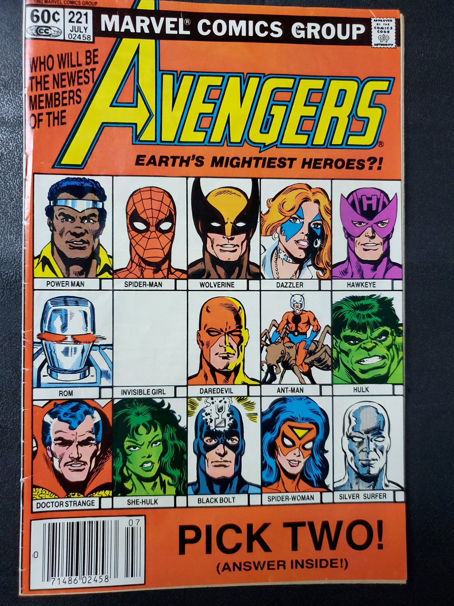 Avengers 221 Earth's Mightiest Heroes?!