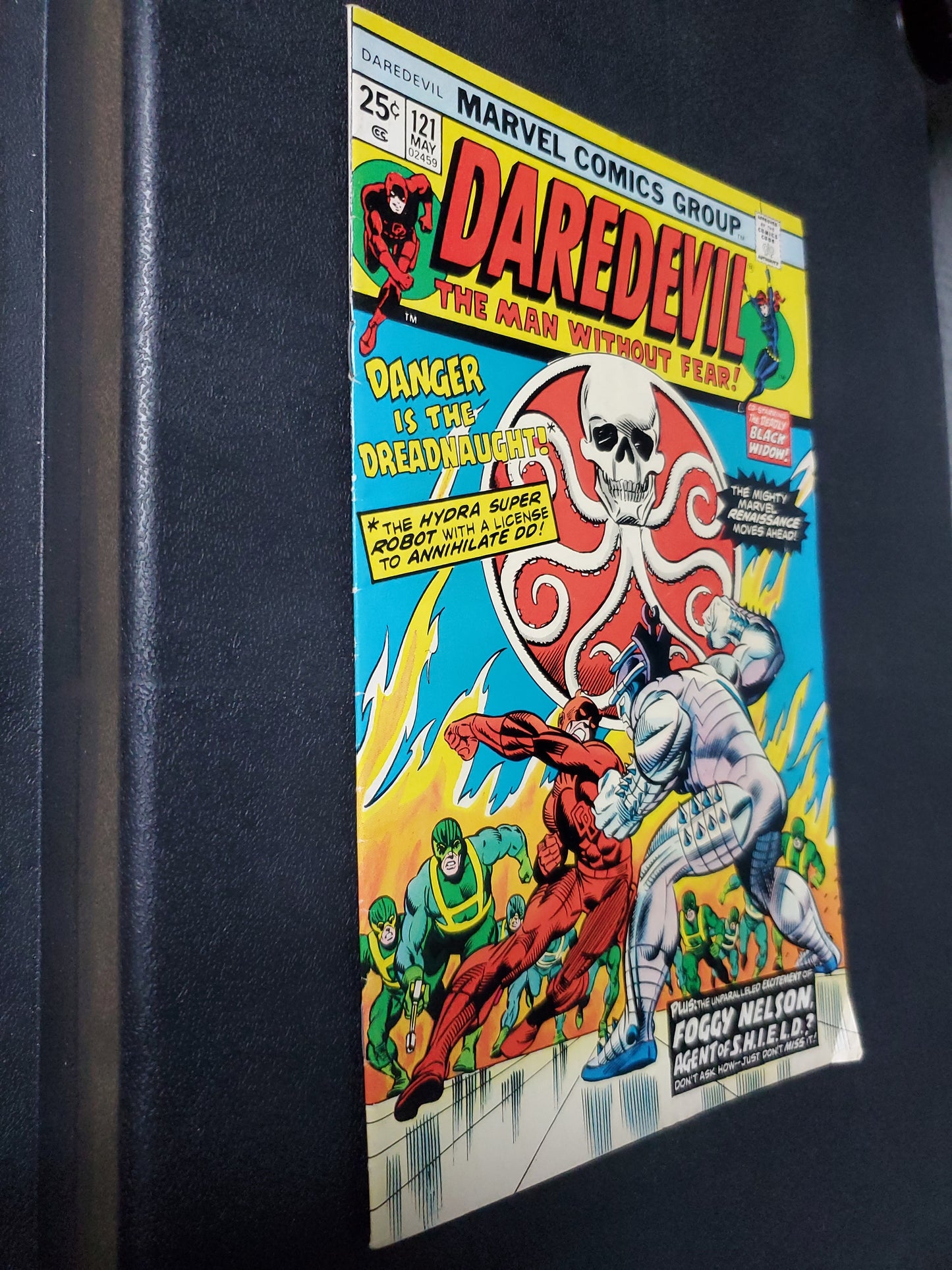 Daredevil 121 The Man Without Fear Danger is the Dreadnaught