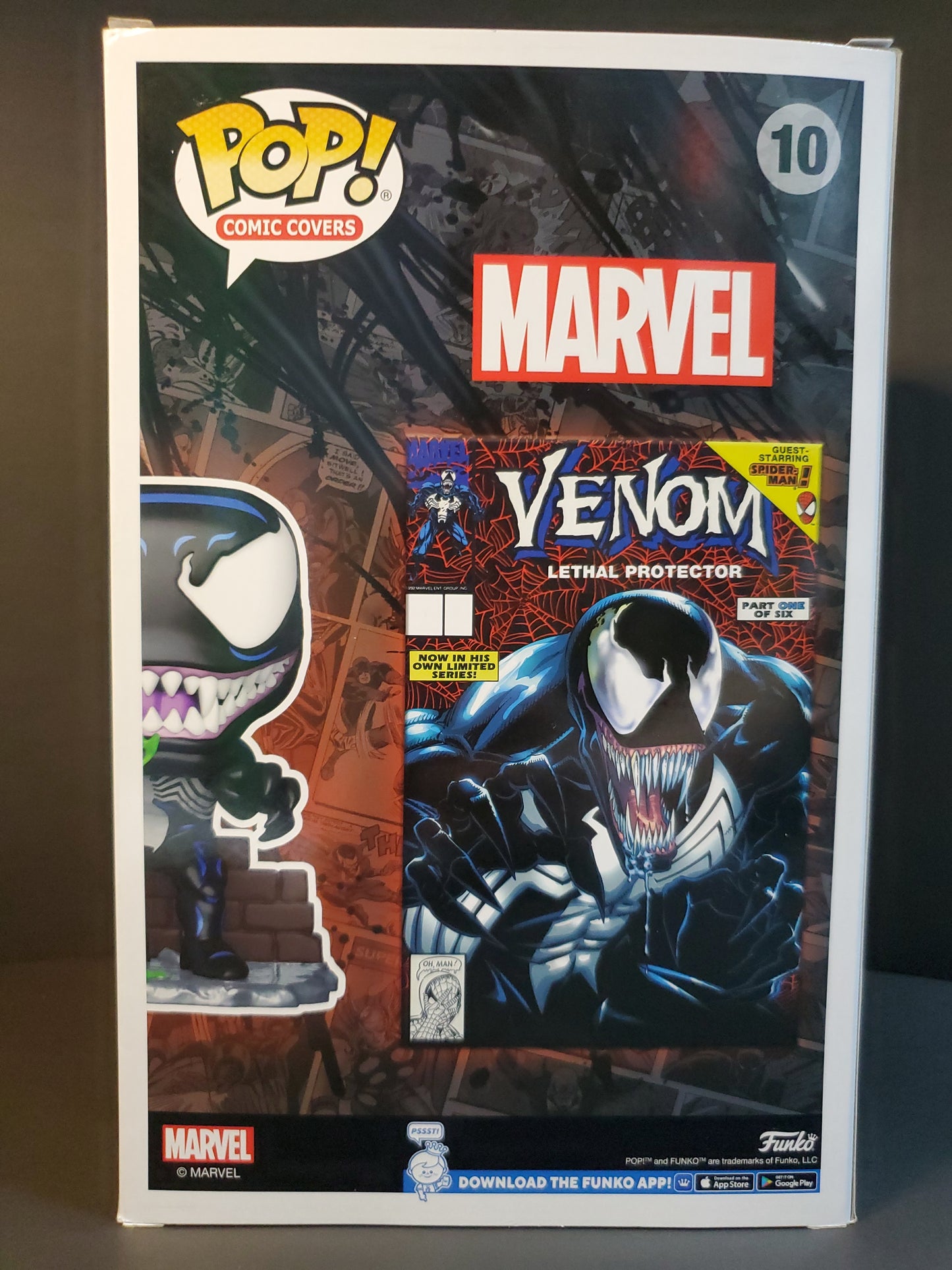 Marvel Venom 10 Lethal Protector Funko Pop Comic Cover PX Previews Exclusive