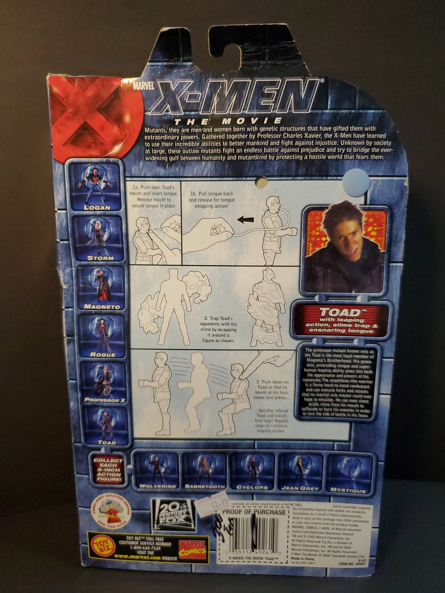 Marvel X-Men Toad The Movie Action figure