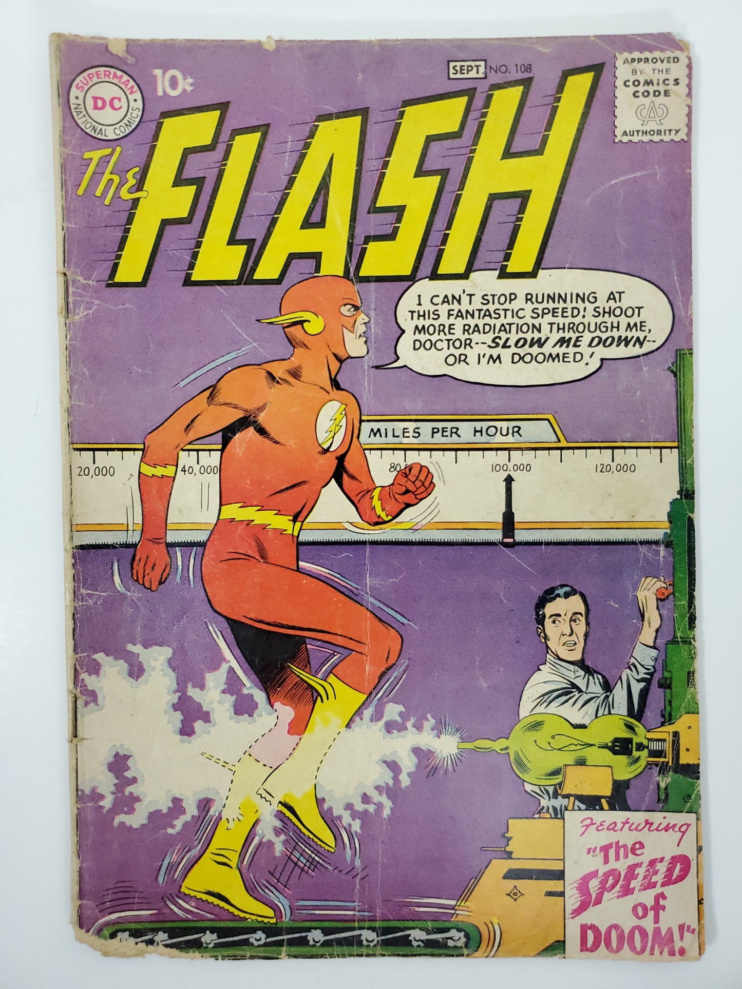 DC Flash Vol 1 #108 (1959) DE Key
