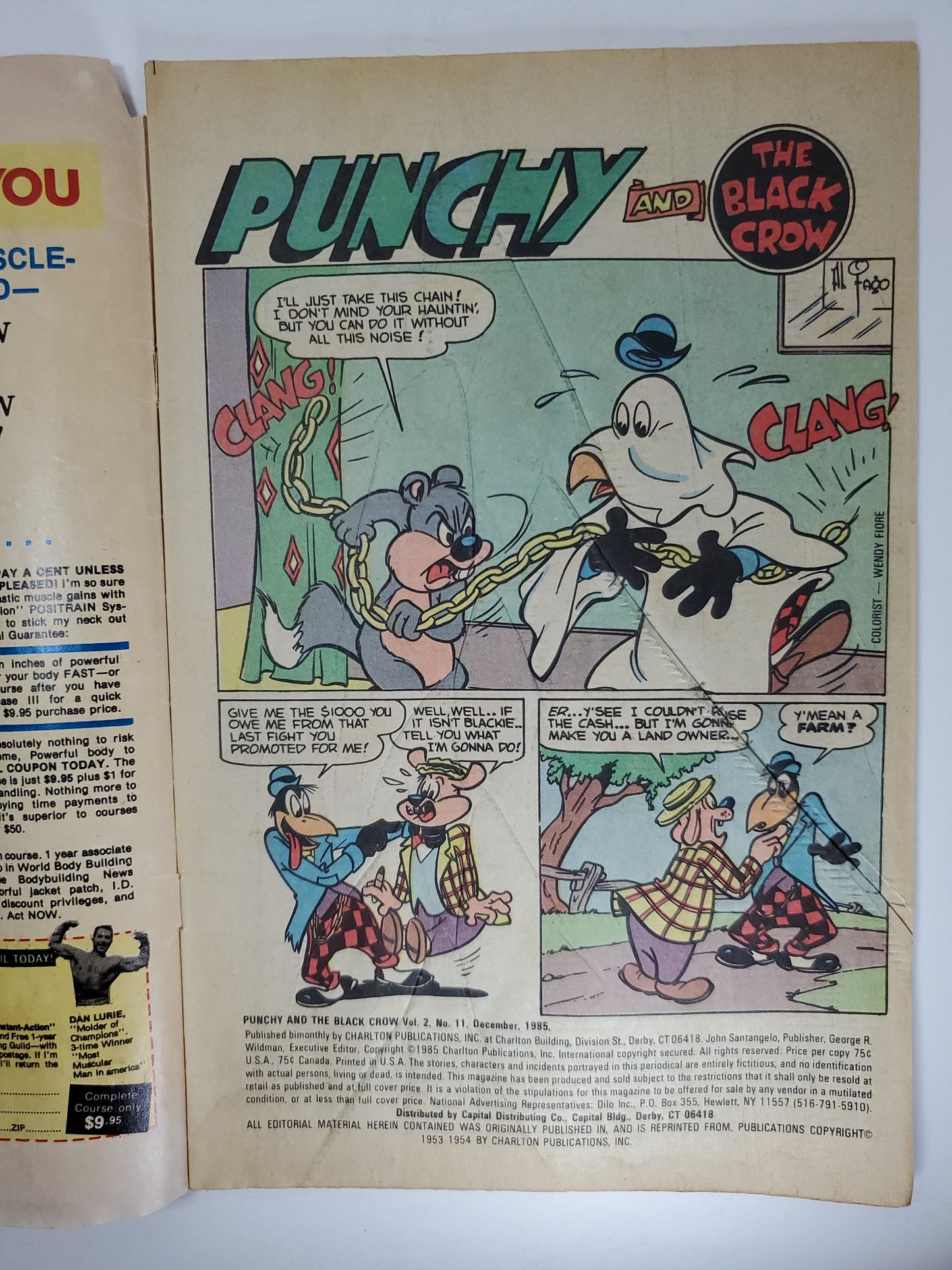 Charlton Comics Punchy and The Black Crow #11 (1985)