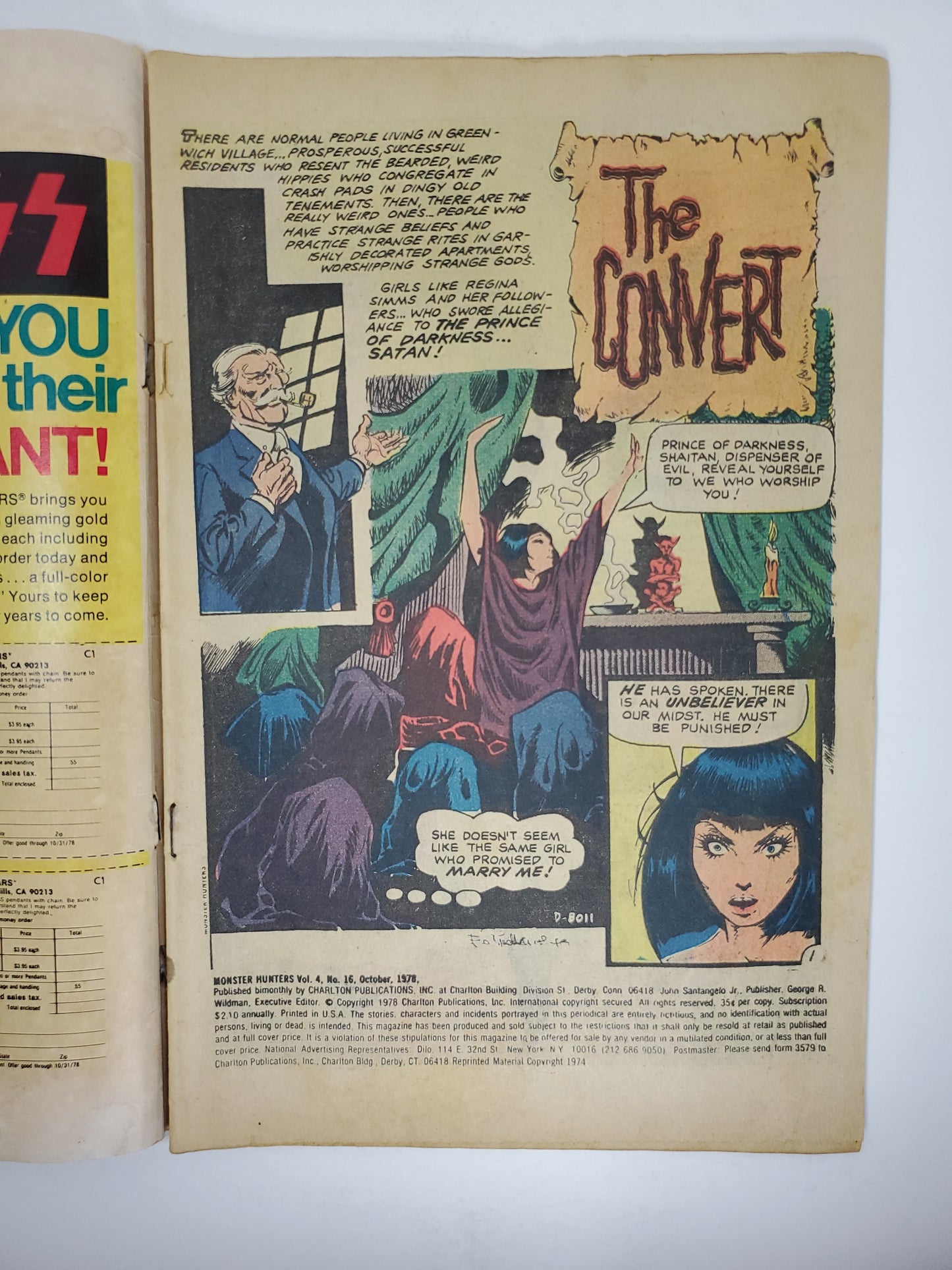 Charlton Monster Hunters #16 (1978)