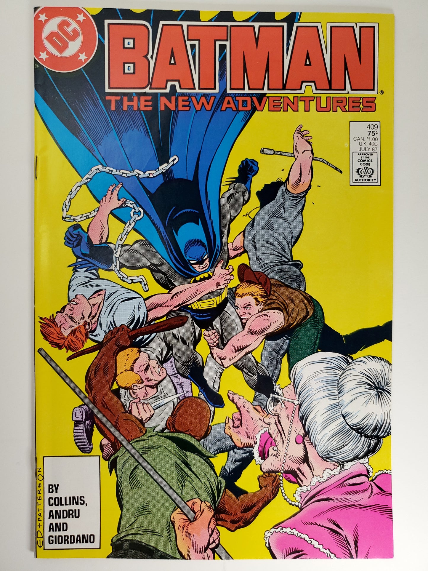 DC Batman Vol 1 #409 (1987) New Adventures DE Key