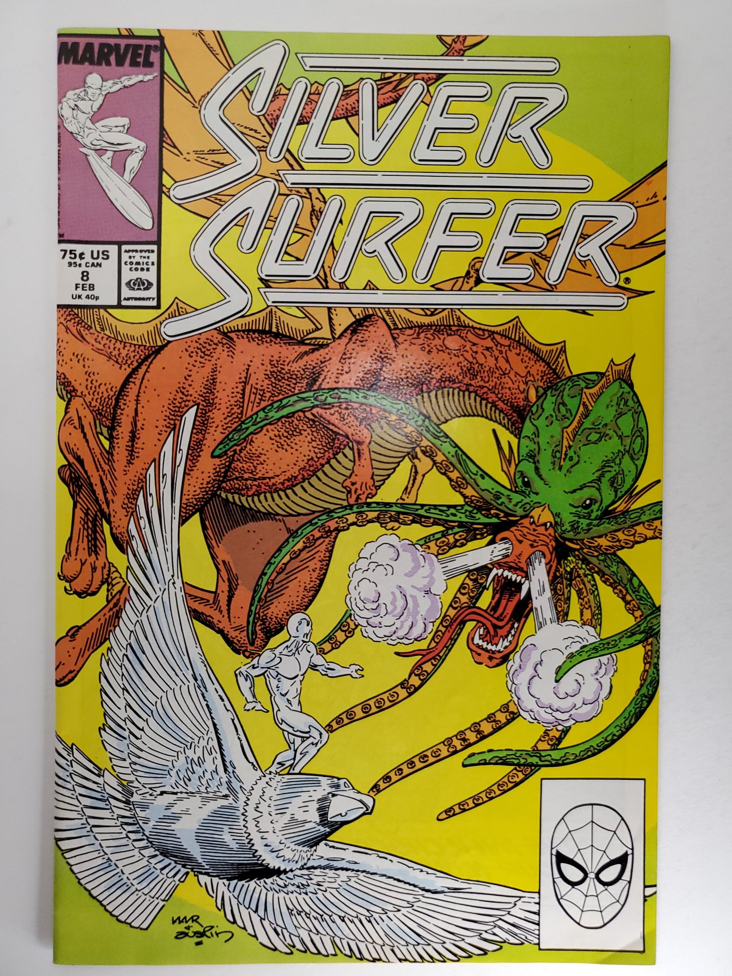 Marvel Silver Surfer #8 Feb 1987 2nd Series (101586)