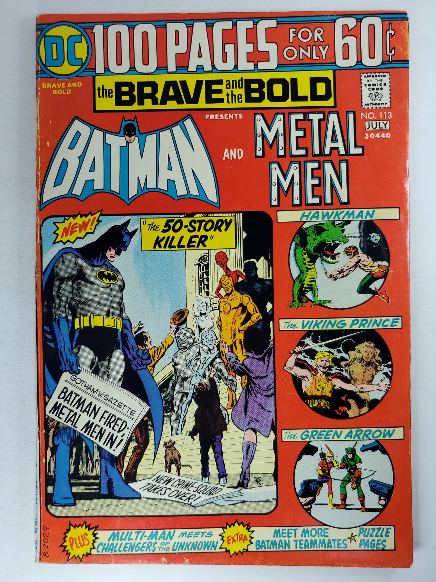 DC Brave and the Bold Vol 1 #113 DE