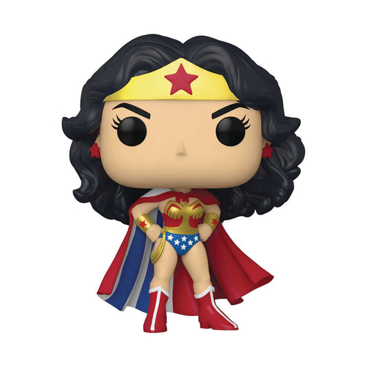 Pop Heros Wonder Woman 80th Classic with Cape Wonder Woman Figure