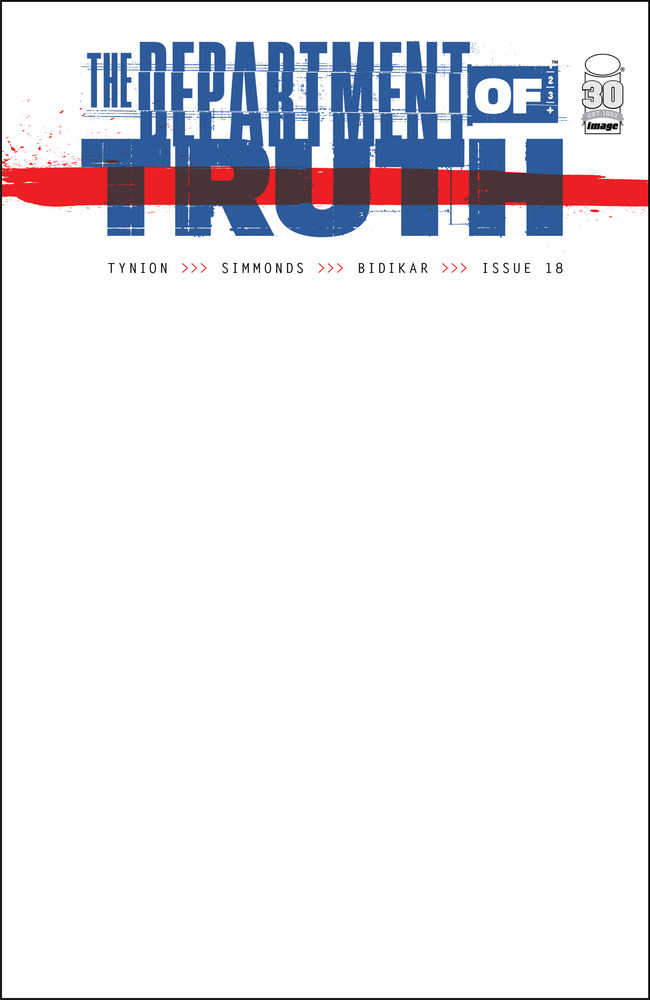 Department Of Truth #18 Cover B Blank Cover (Mature)