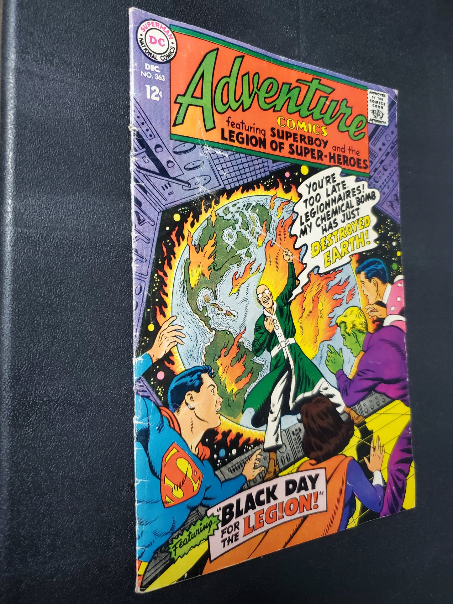 DC Adventure Comics Vol 1 #363 Superboy and Legion of Super-Heroes